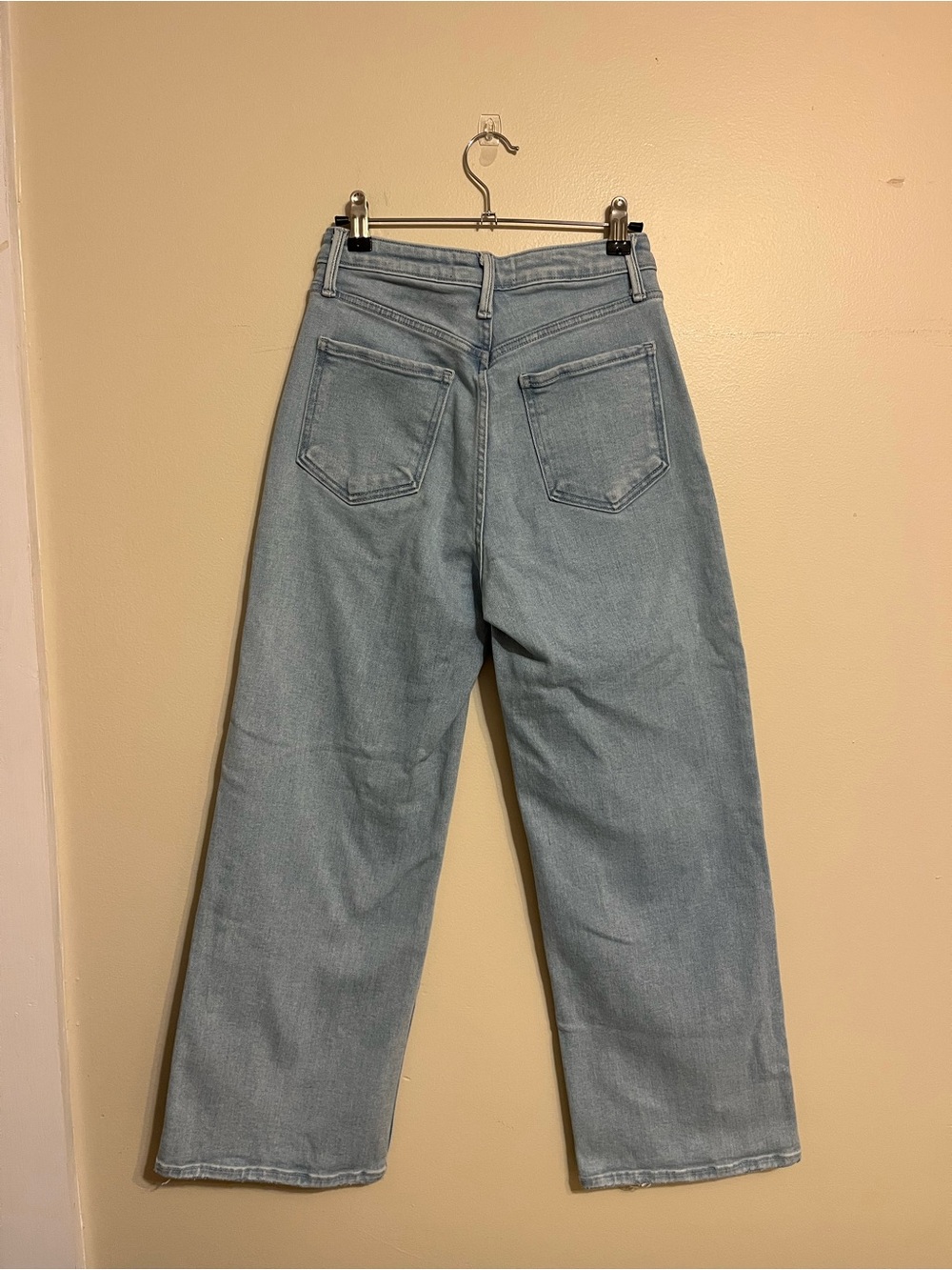 The Patch Pocket Wide Leg High Waist Light Denim (Sold out online!) - Picture 5 of 7